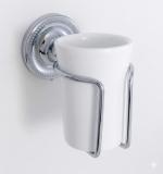 Becherhalter Messing Chrom Antik 