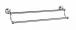 Klassische Vintage Bad Doppel Handtuchstange 60cm Antik Chrom 