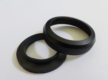 Tauchrohr 32mm Bördelrohr 1 1/4" 30cm schwarz matt mit Anschluss 
