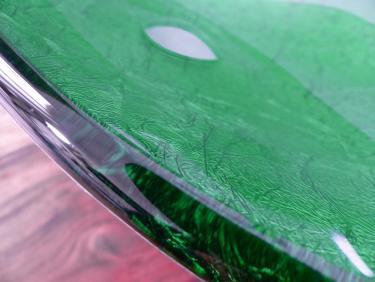 Aufsatz Glas Waschbecken "Antik Grün" oval 