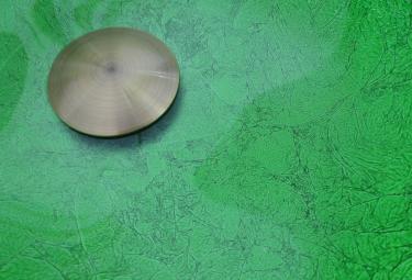 Aufsatz Glas Waschbecken "Antik Grün" oval 