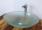 Aufsatz Glas Waschbecken satiniert oval NEUHEIT 