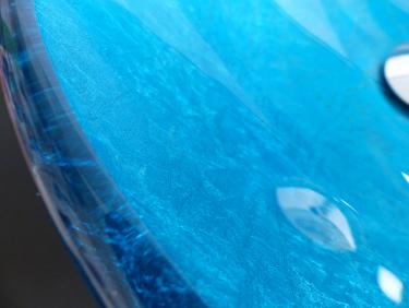 Aufsatz Glas Waschbecken "Blau" oval 