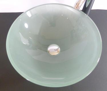 Aufsatz Glas Waschbecken satiniert 42cm 