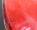 Aufsatz Glas Waschbecken rund rot 42cm 