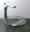 Kleines Aufsatz Glas Waschbecken Klarglas rund 29cm 