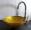 Aufsatz Glas Waschbecken gold rot 31cm 