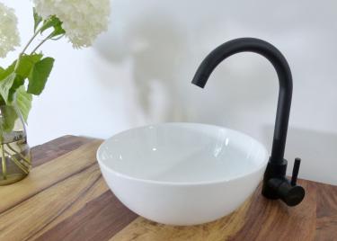 Ergonomisches Waschbecken-Kit mit manueller Liegeunterstützung, Siphon und  Wasserhahn mit klinischem Griff Nofer