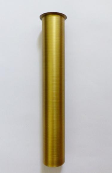 Tauchrohr Bördelrohr 1 1/4" 200mm gold gebürstet 