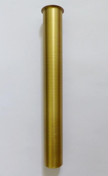 Tauchrohr Bördelrohr 1 1/4" 250mm gold gebürstet 