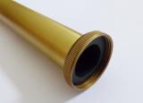 Tauchrohr Bördelrohr 1 1/4" 20cm gold gebürstet mit Anschluss 