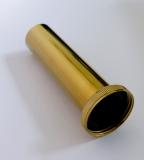 Tauchrohr Bördelrohr 1 1/4" 120mm gold glänzend 