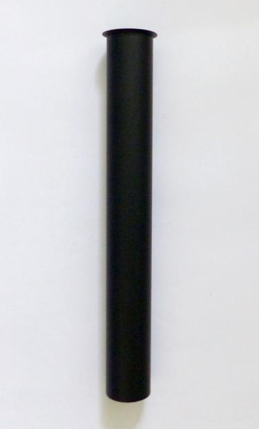 Tauchrohr 32mm Bördelrohr 1 1/4" 25cm schwarz matt mit Anschluss 