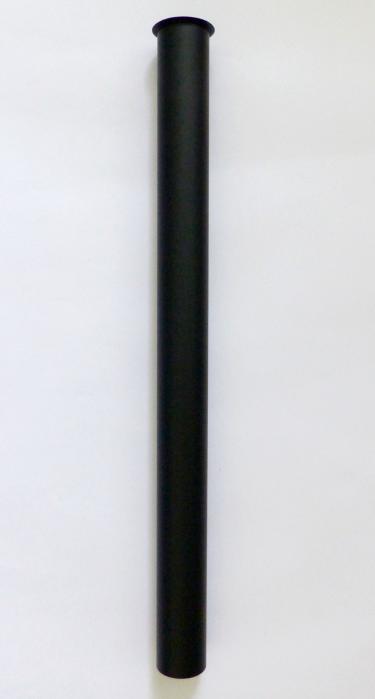 Extra langes Tauchrohr 32mm Bördelrohr 1 1/4" 40cm schwarz matt mit Anschluss 