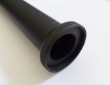 Tauchrohr 32mm Bördelrohr 1 1/4" 25cm schwarz matt mit Anschluss 